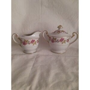 Valmont China Sugar Bowl & Creamer Set